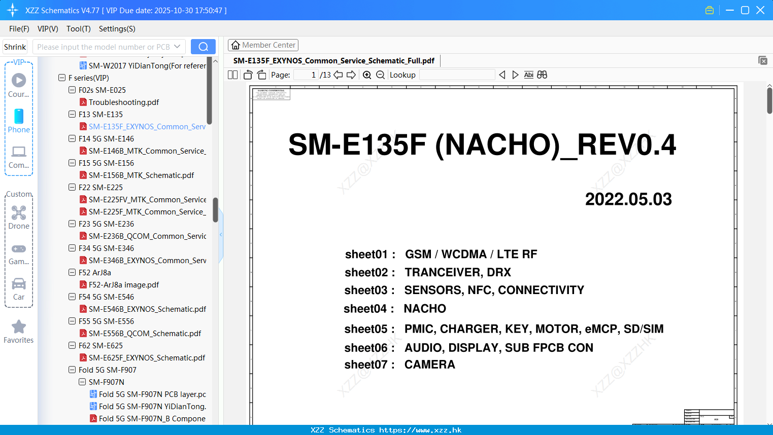Samsung SM-E135F_EXYNOS_Common_Service_Schematic_Full